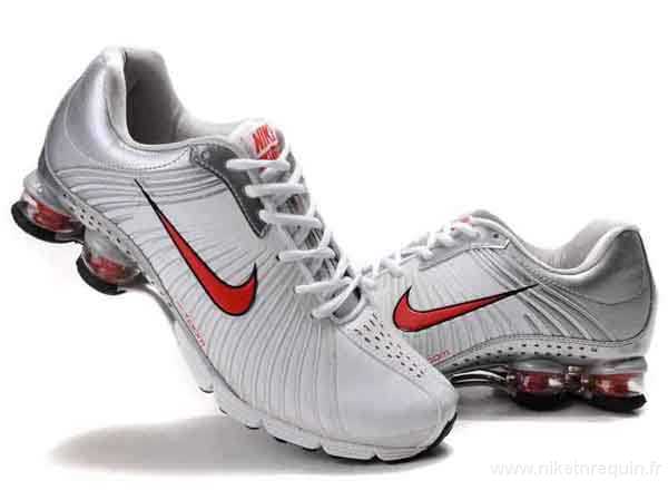 Nike Shox R4 625 chaussures blanc gris (1)